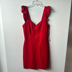 Red formal dress
